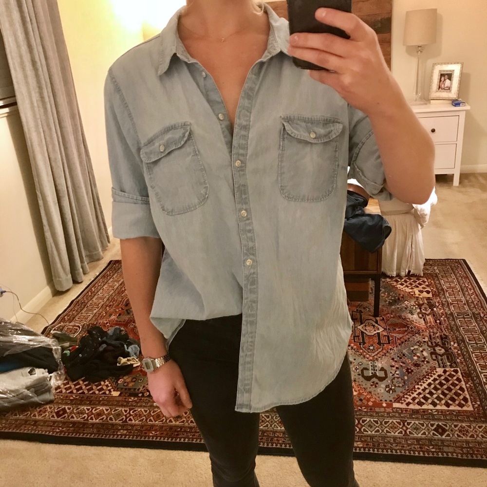 Chambray button down.